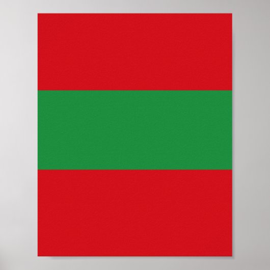 Rode en groene strepen poster (Voorkant)