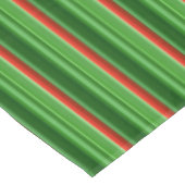 Rode en groene strepen tafelkleed (Gekanteld)