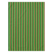 Rode en groene strepen tafelkleed (Voorkant)