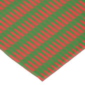 Rode en groene strepen tafelkleed (Gekanteld)