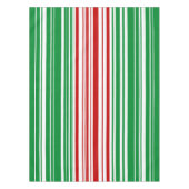 Rode en groene strepen tafelkleed (Voorkant)