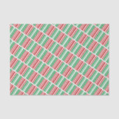 Rode en groene strepen tissuepapier (Voorkant)