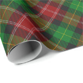 Rode en groene tartan geruite Kerstmis Cadeaupapier (Rol Hoek)