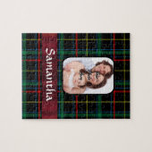Rode en groene tartan legpuzzel (Horizontaal)