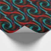 Rode en groene tentakels cadeaupapier (Hoek)