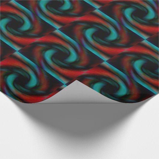 Rode en groene tentakels cadeaupapier (Hoek)