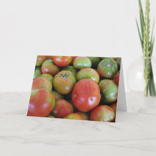 Rode en groene tomaten kaart