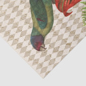  rode en groene tropische papegaai tissuepapier (Detail)