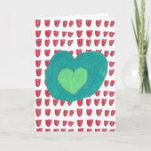 Rode en groene vakantie Kaart (Voorkant)