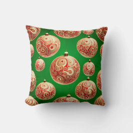 Rode en groene vakantie kussen