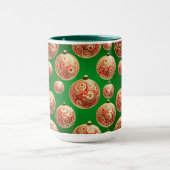 Rode en groene vakantie mok (Midden)