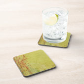 Rode en groene verf op Abstract behangpapier Bier Onderzetter (Rechterzijde)