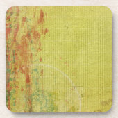 Rode en groene verf op Abstract  behangpapier Bier Onderzetter (Voorkant)