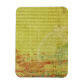 Rode en groene verf op Abstract  behangpapier Magneet (Verticaal)