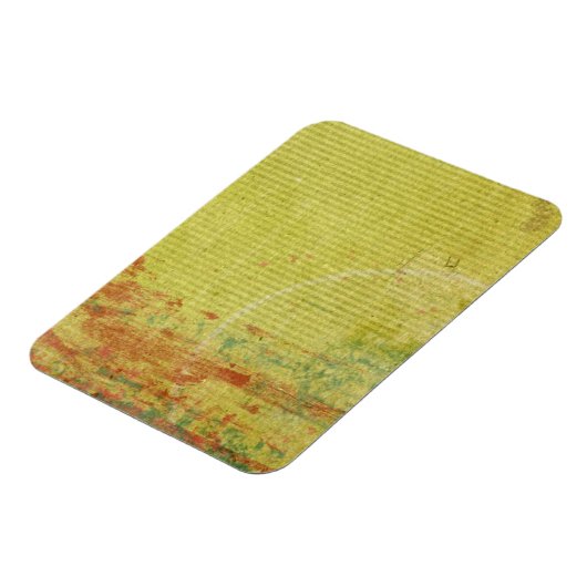 Rode en groene verf op Abstract  behangpapier Magneet (Linkerzijde)