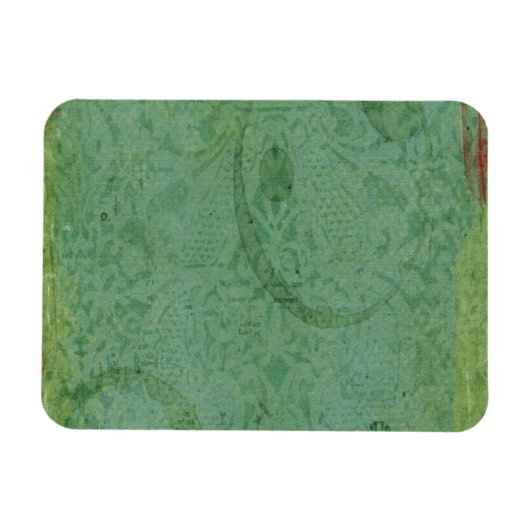 Rode en groene verf op Abstract  behangpapier Magneet (Horizontaal)