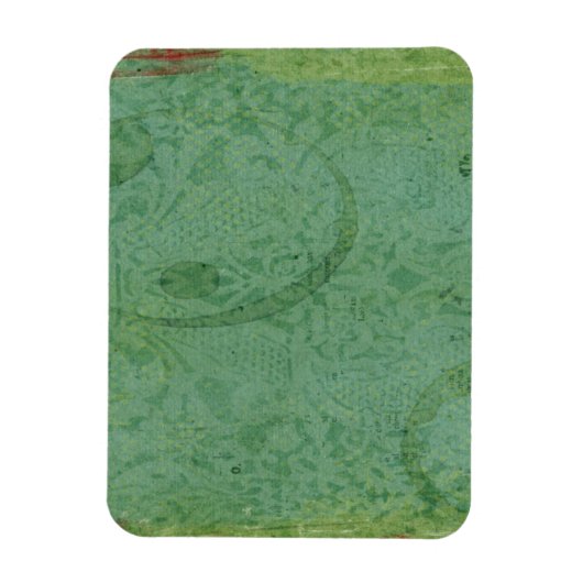 Rode en groene verf op Abstract  behangpapier Magneet (Verticaal)