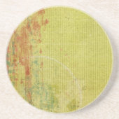 Rode en groene verf op Abstract behangpapier Zandsteen Onderzetter (Voorkant)