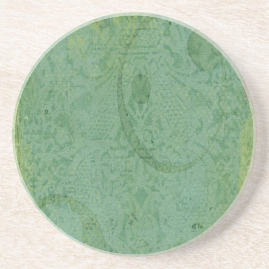 Rode en groene verf op Abstract  behangpapier Zandsteen Onderzetter (Voorkant)