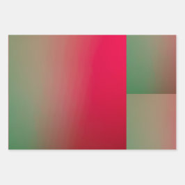 rode en groene verlopen vierkantjes inpakpapier vel