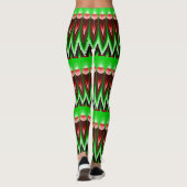 Rode en groene vlammen leggings (Achterkant)