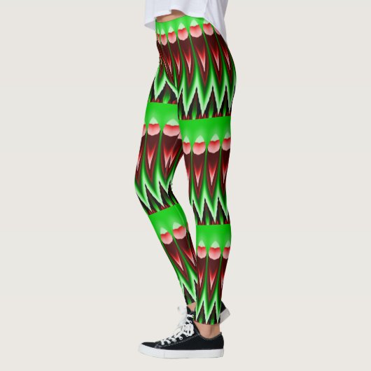 Rode en groene vlammen leggings (Links)