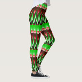 Rode en groene vlammen leggings (Rechts)