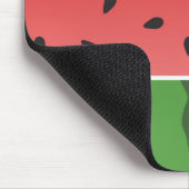 Rode en groene watermeloen Mousepad Muismat (Hoek)