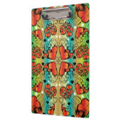 Rode en groene witte roomkleurige harten klembord (Links)