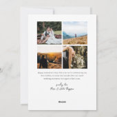 Rode en Magenta Valentijnsdag Foto Vakantie Kaart (Achterkant)