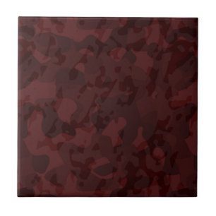 Rode en Maroon Camo abstract Tegeltje