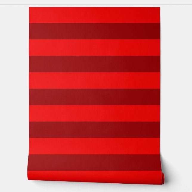 Rode en Maroon Stripes Design Muurdecoratie Behang (Afrollen)