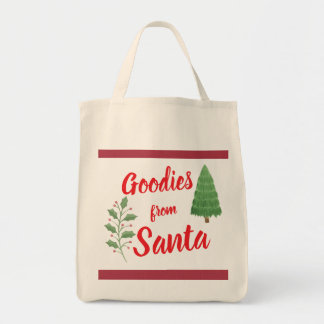 Rode en natuurlijke kleur Goedjes van de Kerstman  Tote Bag