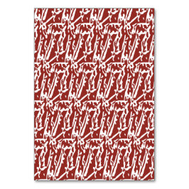 Rode en oranje abstracte vormen mengen en overlapp kaart