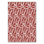 Rode en oranje abstracte vormen mengen en overlapp kaart (Achterkant)