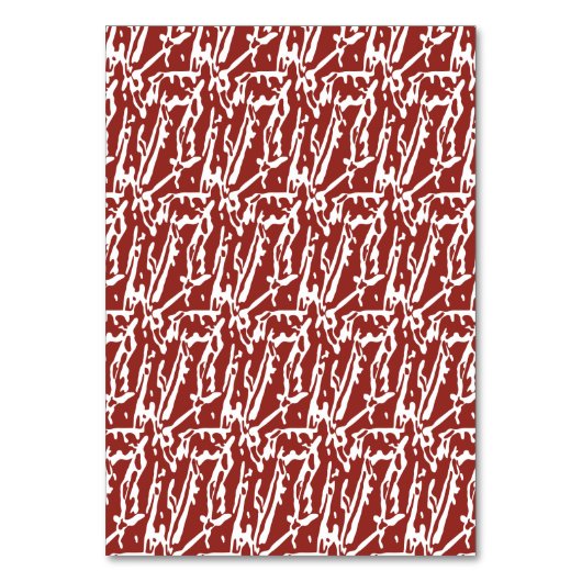 Rode en oranje abstracte vormen mengen en overlapp kaart (Voorkant)