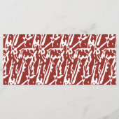 Rode en oranje abstracte vormen mengen en overlapp menu (Achterkant)