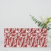 Rode en oranje abstracte vormen mengen en overlapp menu (Staand voorkant)