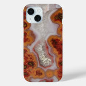 Rode en Oranje Agate Plaat Case-Mate iPhone Case (Achterkant)