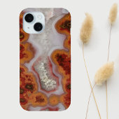 Rode en Oranje Agate Plaat Case-Mate iPhone Case