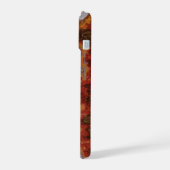Rode en Oranje Agate Plaat iPhone 15 Case (Linkerkant)