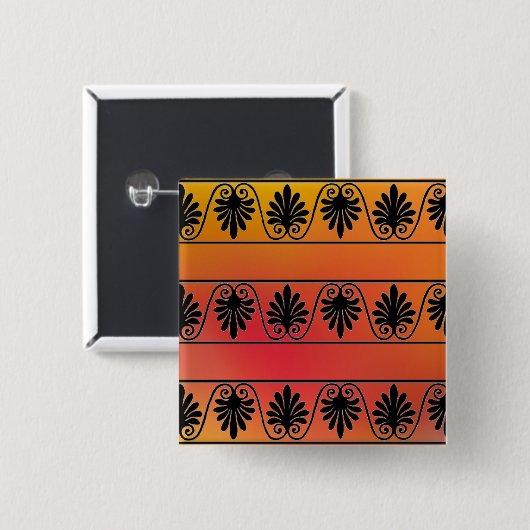 Rode en Oranje Button (Voorkant /achterkant)