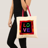Rode en Oranje Canvas tas (Voorkant (product))