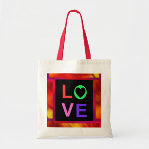 Rode en Oranje Canvas tas