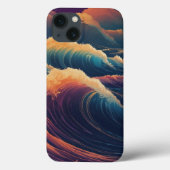 rode en oranje golflengten Case-Mate iPhone case (Achterkant)