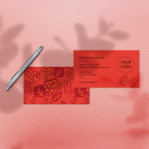 Rode en Oranje levendige en gedurfde bloemenpatroo