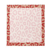 Rode en Oranje luipaard Notitieblok (Voorkant)