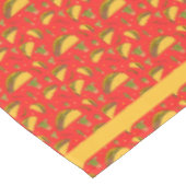 Rode en Oranje Mexicaanse Tacos Chillies en Cactus Tafelkleed (Gekanteld)