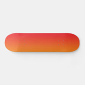 Rode en Oranje ombre Skateboard (Horizontaal)