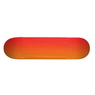 Rode en Oranje ombre Skateboard